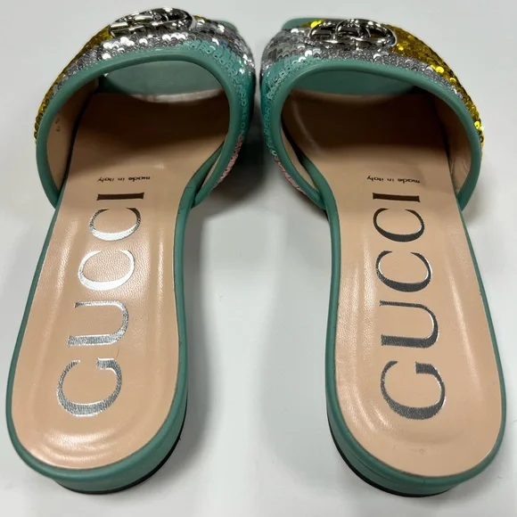 Gucci Marmont Sequin Slides - Picture 3 of 3